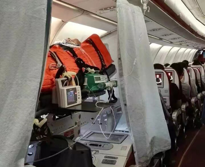 平湖市跨国医疗包机、航空担架